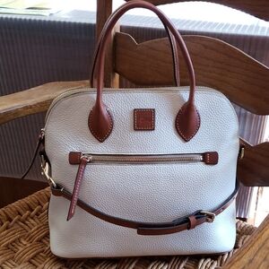 Dooney & Bourke Large Domed Satchel Pebble Leather